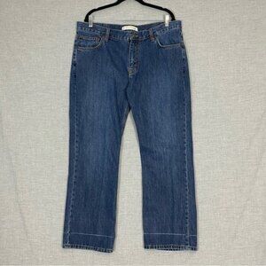 Denver Hayes Straight Jeans 38 X 30 100% Cotton Medium Wash Blue Mid Rise